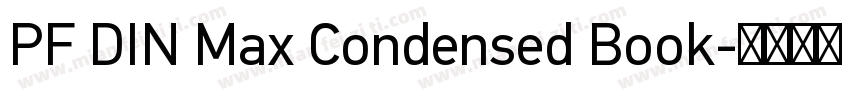 PF DIN Max Condensed Book字体转换